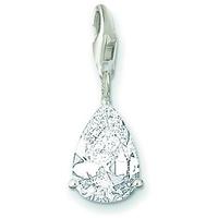 Thomas Sabo Silver CZ Tear Drop Charm