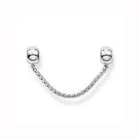 Thomas Sabo Polished Silver Karma Beads Safety Chain