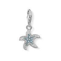 Thomas Sabo Silver And Light Blue Spinel Starfish Charm