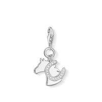 Thomas Sabo Silver And Cubic Zirconia Horse Charm