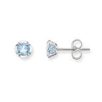 thomas sabo silver and blue spinel glam and soul stud earrings