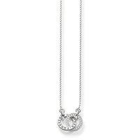 Thomas Sabo Silver And Zirconia Together Forever Necklace