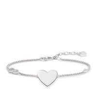 Thomas Sabo Silver Polished Heart Chain Bracelet