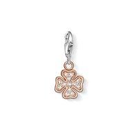 Thomas Sabo Rose Gold Plated and Zirconia Clover Charm