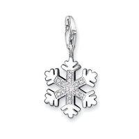 Thomas Sabo Silver and Zirconia Snow Flake Charm