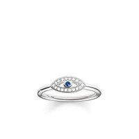 thomas sabo silver and zirconia nazars eye ring