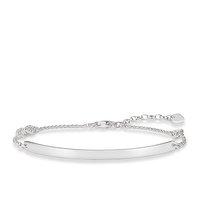 Thomas Sabo Silver and Zirconia Love Bridge Eternity Link Bracelet