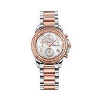 thomas sabo ladies glam chrono two tone stainless steel cz watch