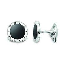 Thomas Sabo Round Oynx Cufflinks