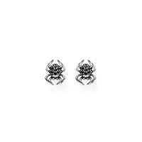 Thomas Sabo Silver And Black Cubic Zirconia Spider Stud Earrings