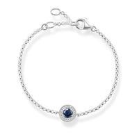 Thomas Sabo Blue Synthetic Corundum Glam And Soul Circle Pendant