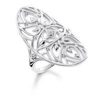 Thomas Sabo Silver and Diamond Ornate Ring