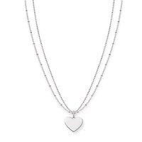 Thomas Sabo Silver Double Chain Heart Necklace