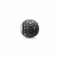 Thomas Sabo Black Pave Karma Bead