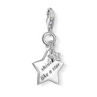 thomas sabo silver and diamond shine like a star charm