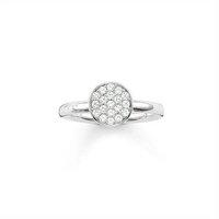 Thomas Sabo Silver Cubic Zirconia Pave Circle Ring