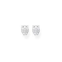 Thomas Sabo Silver Cubic Zirconia Owl Studs