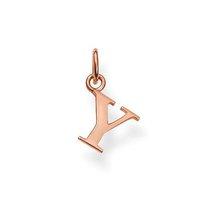 Thomas Sabo Rose Gold Plated Letter Y Pendant