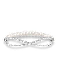 Thomas Sabo Love Bridge Eternity Synthetic Pearl and Zirconia Bracelet