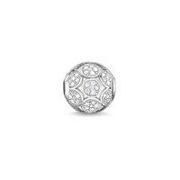 thomas sabo silver and cubic zirconia circles karma bead