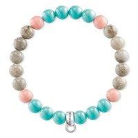 Thomas Sabo Pink Coral, Jasper and Turquoise Bracelet