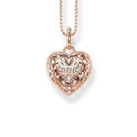 Thomas Sabo Rose Gold Plated And Silver Small Open Your Heart Locket