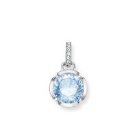 thomas sabo silver and blue spinel glam and soul pendant