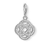 Thomas Sabo Silver And Zirconia Pave Infinty Charm