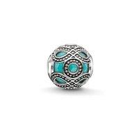 Thomas Sabo Silver And Turquoise Ethnic Karma Bead