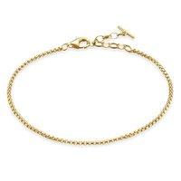 Thomas Sabo Gold Box Chain T-Bar Bracelet