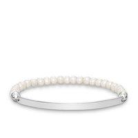 Thomas Sabo Love Bridge White Freshwater Pearl and Silver Bracelet