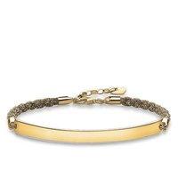 Thomas Sabo Love Bridge Gold Champagne Nylon Bracelet