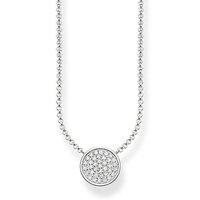 Thomas Sabo Silver Sparkling Circle Necklace