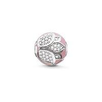 Thomas Sabo Pink Enamel Lotus Blossom Karma Bead