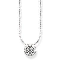 Thomas Sabo Silver And Zirconia Classic Pave Necklace