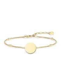 Thomas Sabo Polished Gold plated Disc Chain Bracelet