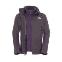 The North Face Men\'s Evolution II Triclimate Jacket Asphalt Grey / Dark Eggplant Purple