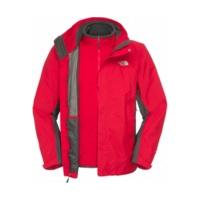 The North Face Men\'s Evolution II Triclimate Jacket Tnf Red / Asphalt Grey