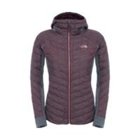 The North Face Women\'s Thermoball Gordon Lyons Hoody Deep Garnet Red-TNF Medium Grey Heather