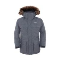 the north face boys mcmurdo parka charcoal grey heather