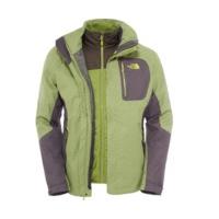 the north face men zenith triclimate jacket grip green black ink green