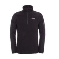 the north face mens glacier delta pullover fleece tnf black