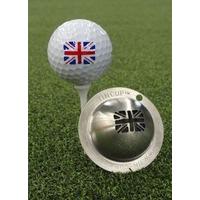 Tin Cup. Golf Ball Marking System. Union Jack