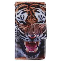tiger painted pu phone case for sony xperia z5 compact z5 m5 m2 xa xpe ...