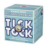 tick tock detox rooibos tea 40 bags