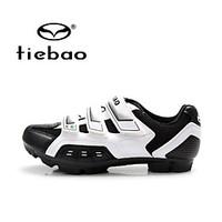 Tiebao Mountain Bike Shoes Cycling Shoes Unisex Anti-Slip Breathable Outdoor Mountain Bike PVC Leather Breathable Mesh Cycling