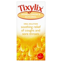 Tixylix Honey, Lemon & Glycerol Oral Solution 1 Year+ 100ml