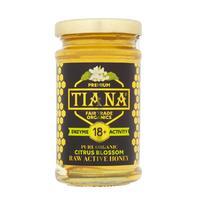 tiana raw organic raw active citrus blossom honey 18 250g