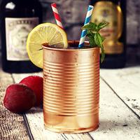 tin can cocktail cup copper 10oz 280ml pack of 4