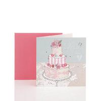 Tiered Cake Wedding Card